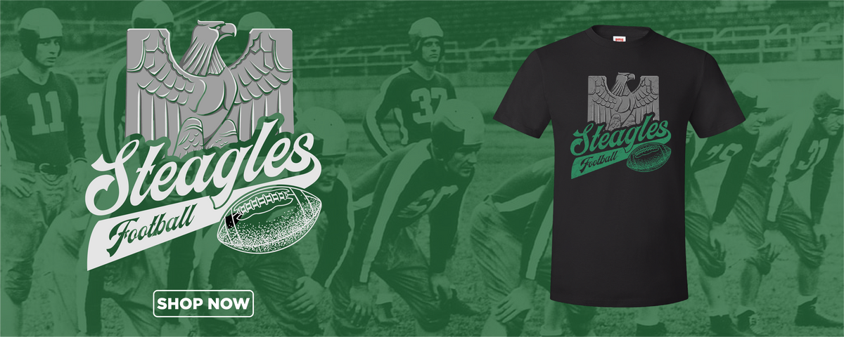 Shibe Vintage Sports Phila-Pitt Steagles Dark Green T-Shirt