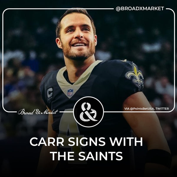 Derek Carr Signs a Four-Year Deal With the Saints