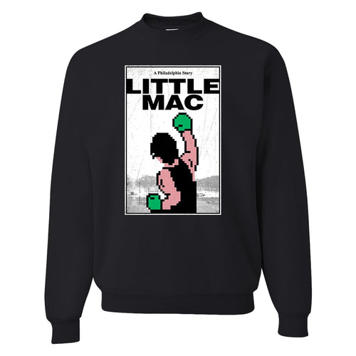 Philly Little Mac Crewneck Sweatshirt | Little Mac Philadelphia Story Black Crew Neck Sweatshirt