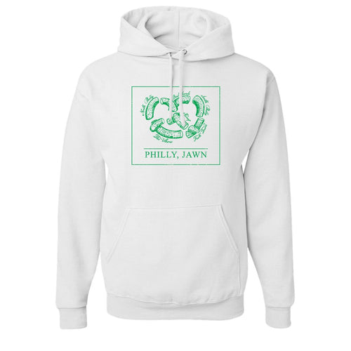 Philly Jawn Pullover Hoodie | Philly Jawn Pretzel White Pullover Hoodie