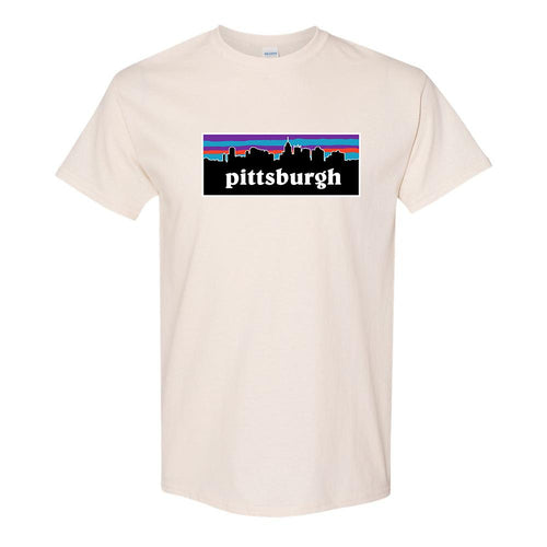 Pittsburghgonia T-Shirt | Pittsburghgonia Natural T-Shirt the front of this shirt has the Pittsburghgonia design on it