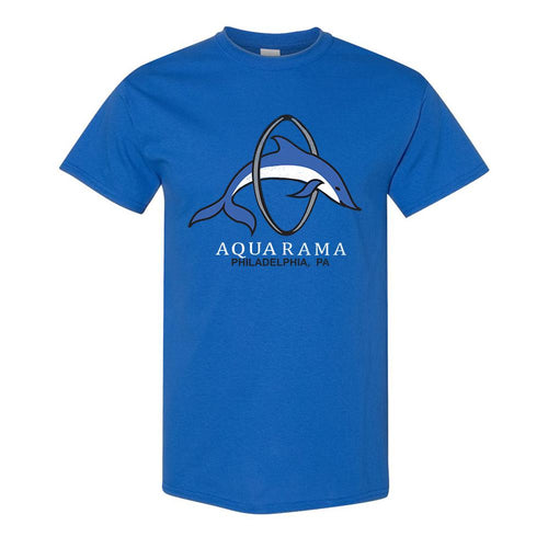 Philly Aquarama T-Shirt | Philadelphia Aquarama Royal T-Shirt the front of this shirt has the aquarama logo on it