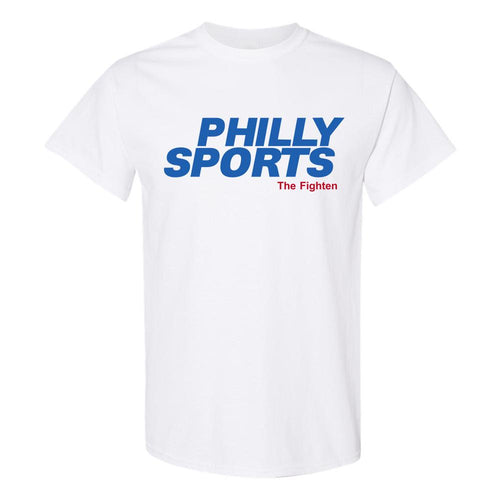 Philly Sports The Fighten T-Shirt | Philly Sports The Fighten White T-Shirt the front of this shirt has the philly sports the fighten logo on it
