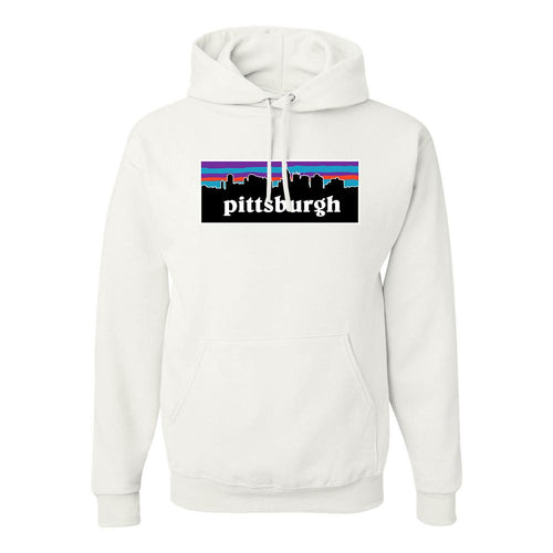 Pittsburghgonia Pullover Hoodie | Pittsburghgonia White Pull Over Hoodie the front of this hoodie has the pittsburghgonia design