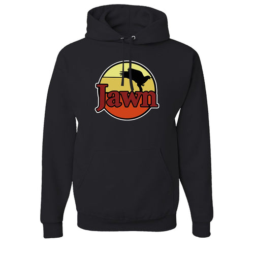 Jawn WaWa Pullover Hoodie | Jawn WaWa Black Pull Over Hoodie the front of this hoodie has the jawn wawa logo