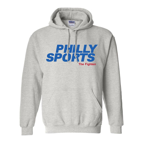 Philly Sports The Fighten Pullover Hoodie | Philly Sports The Fighten Ash Pull Over Hoodie the front of this hoodie has the philly sports the fighten logo on it