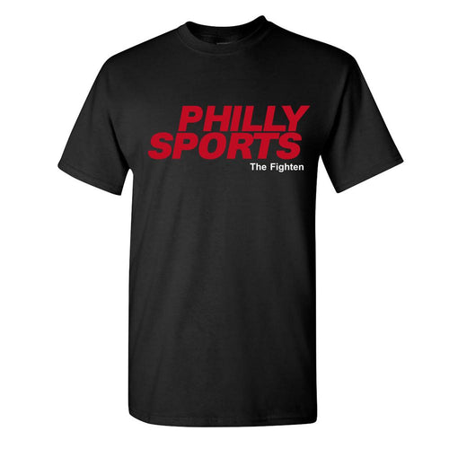 Philly Sports The Fighten T-Shirt | Philly Sports The Fighten Black T-Shirt the front of this shirt has the philly sports fighten logo on it