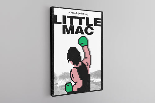 Philly Little Mac Canvas | Little Mac Philadelphia Story Black Wall Canvas