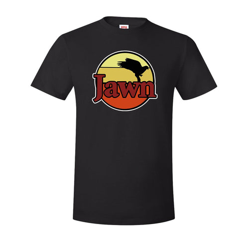 Jawn WaWa T-Shirt | Jawn WaWa Black Tee Shirt the front of this jawn t-shirt has the jawn wawa design