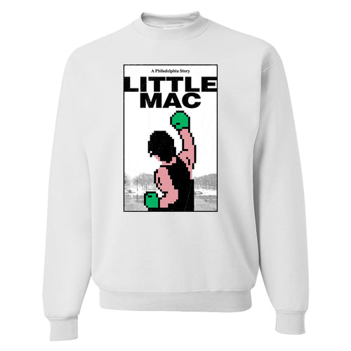 Philly Little Mac Crewneck Sweatshirt | Little Mac Philadelphia Story White Crew Neck Sweatshirt