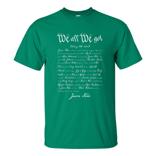 We All We Got Kids's T-Shirt | Jason Kelce Speech Kelly Green Kid's Tee Shirt