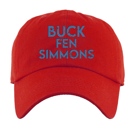 Buck Fen Simmons Dad Hat | Buck Fen Simmons Red Dad Hat