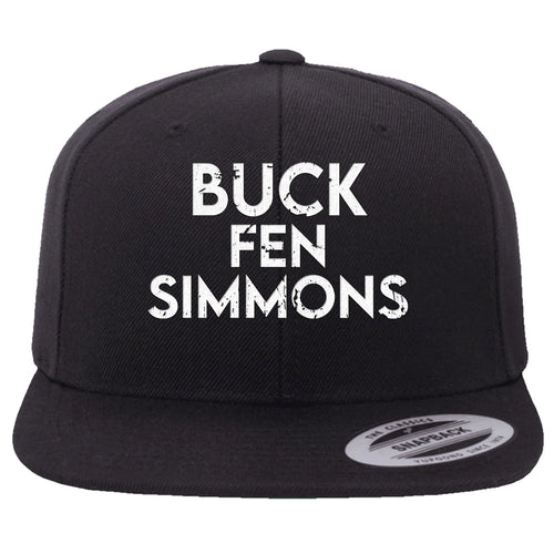 Buck Fen Simmons Snapback Hat | Buck Fen Simmons Black Snapback Hat