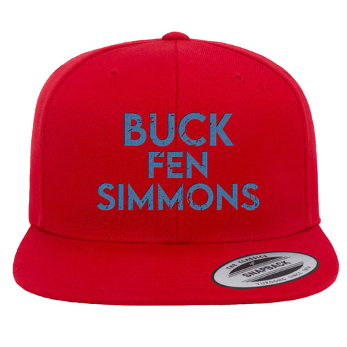 Buck Fen Simmons Snapback Hat | Buck Fen Simmons Red Snapback Hat