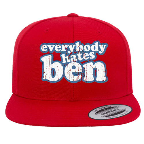 Everybody Hates Ben Snapback Hat | Everybody Hates Ben Red Snapback Hat