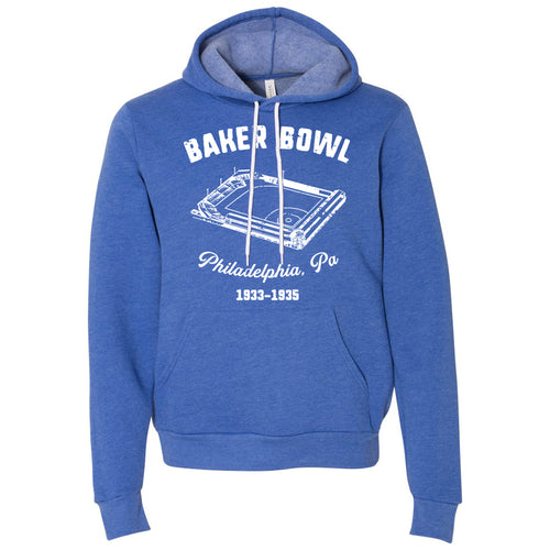 Baker Bowl Pullover Hoodie | Baker Bowl Heather True Royal Pullover Hoodie