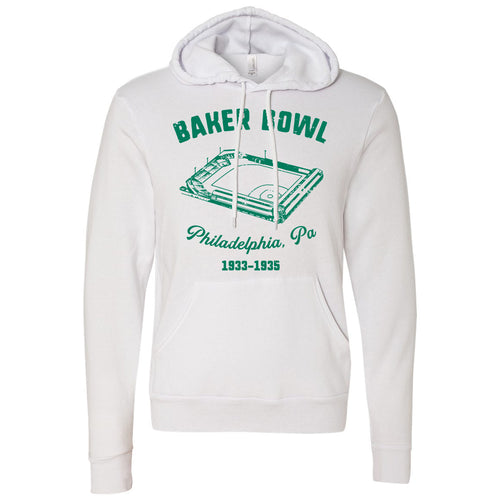 Baker Bowl Pullover Hoodie | Baker Bowl White Pullover Hoodie