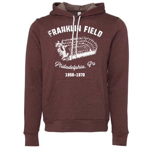 Franklin Field Pullover Hoodie | Franklin Field Heather Maroon Pullover Hoodie