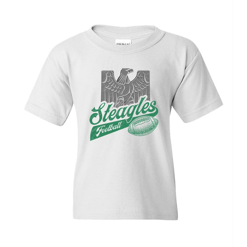 Steagles Retro Kid's T-Shirt | Phil-Pitt Steagles White Children's Tee Shirt the front of this shirt has the steagles design
