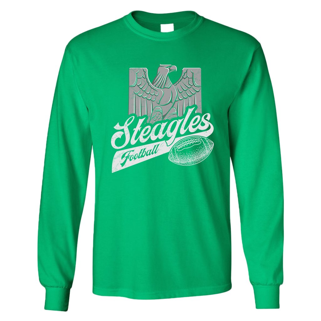 Broad and Market Steagles Retro Long Sleeve T-Shirt | Phil-Pitt Steagles Kelly Green Longsleeve Tee Shirt Large