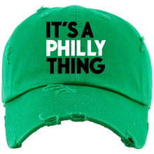 Load image into Gallery viewer, It&#39;s A Philly Thing Philadelphia Football Birds The Big Game Kelly Green Distressed Dad Hat
