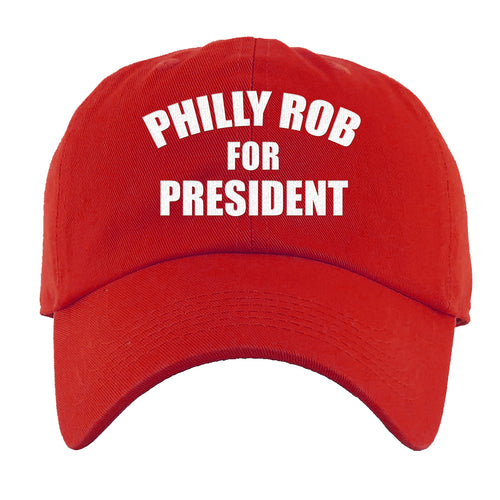 Philly Rob For President Dad Hat | Philly Rob For President Red Dad Hat
