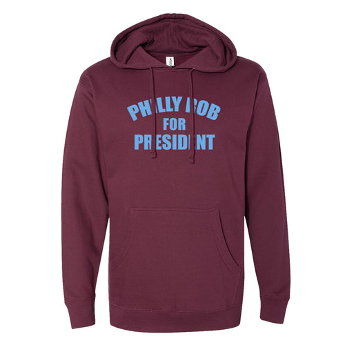 Philly Rob For President Hoodie | Philly Rob For President Maroon Hoodie