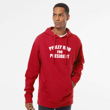 Load image into Gallery viewer, Philly Rob For President Red Hoodie | Philadelphia Baseball
