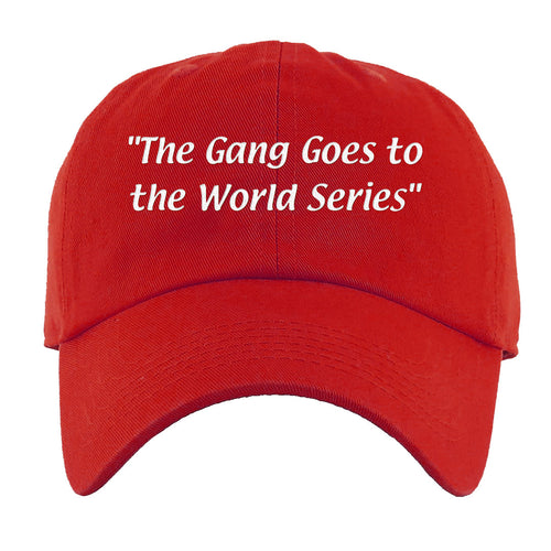 The Gang Goes To The World Series Dad Hat | The Gang Goes To The World Series Red Dad Hat