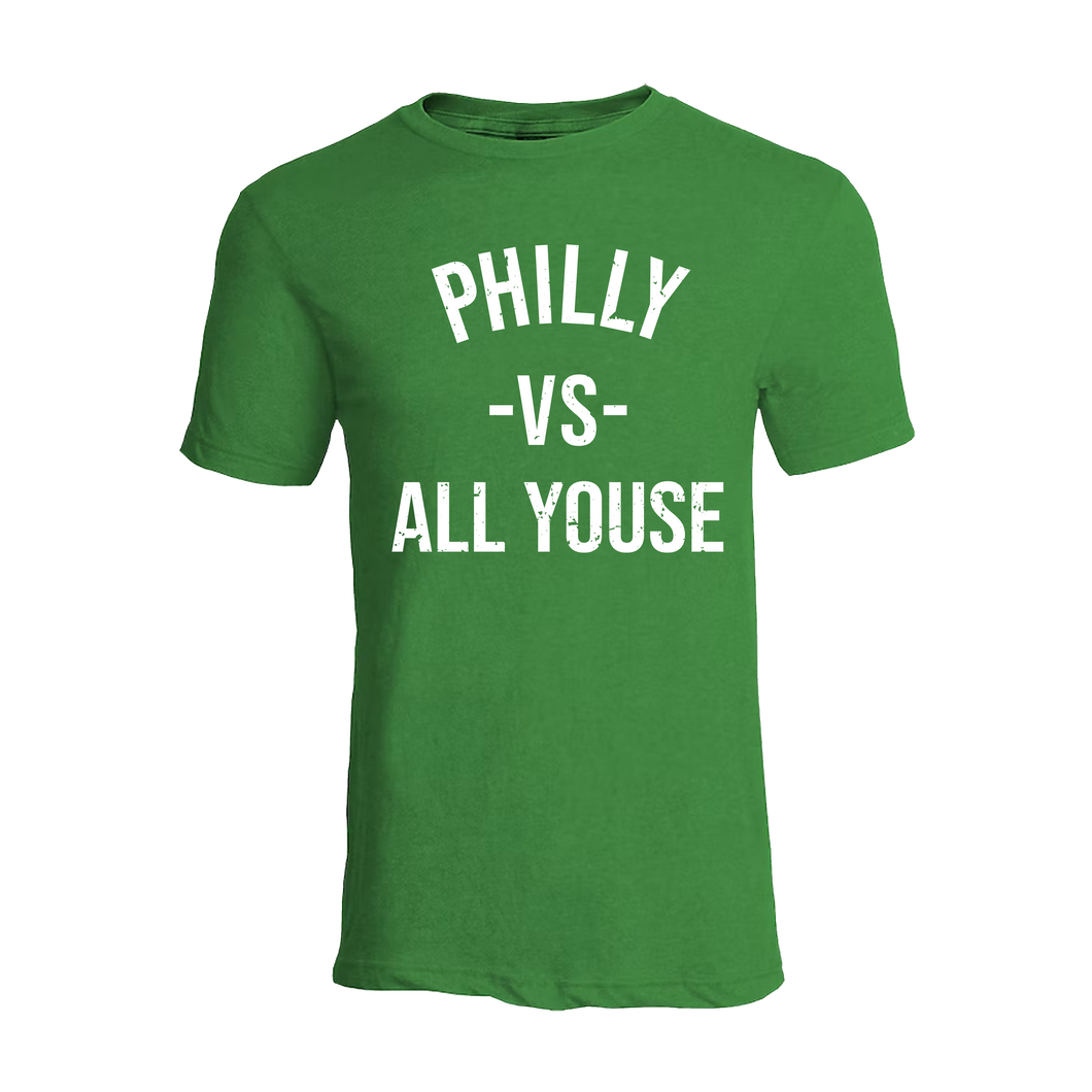 Philly vs All Youse Kelly Green T-Shirt | Philadelphia Football