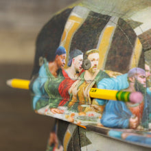 Load image into Gallery viewer, The pencil holder on the Still Hungry All Over Philly Football Players Print Five Panel Strapback Hat | Last Supper Inspired Philly Football Hat
