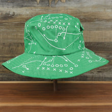 Load image into Gallery viewer, The backside of the Philly Special Championship Game All Over Print Wide Brim Bucket Hat | Green Bucket Hat
