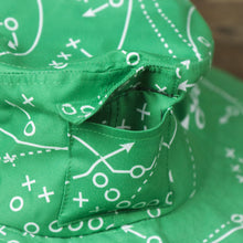 Load image into Gallery viewer, The hidden pocket on the Philly Special Championship Game All Over Print Wide Brim Bucket Hat | Green Bucket Hat
