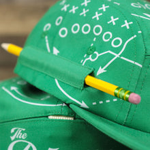 Load image into Gallery viewer, The Pencil Holder on the Philly Special Championship Game All Over Print Five Panel Strapback Hat | Green Strapback
