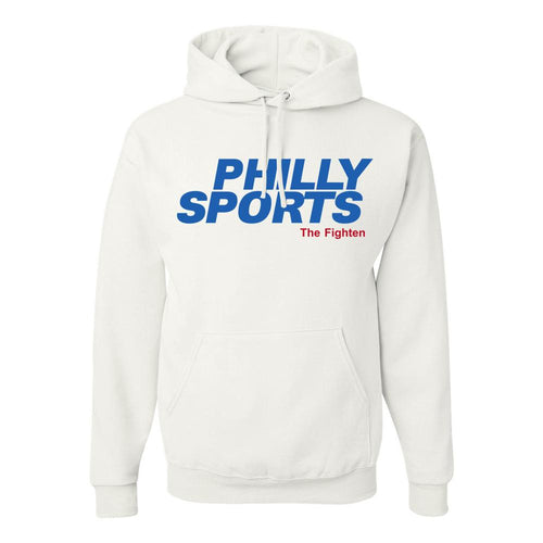 Philly Sports The Fighten Pullover Hoodie | Philly Sports The Fighten White Pull Over Hoodie the front of this hoodie has the philly sports fghten logo on it