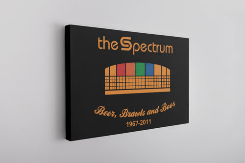 Spectrum Stadium Canvas | The Spectrum Stadium Black Wall Canvas the front of this canvas has the spectrum