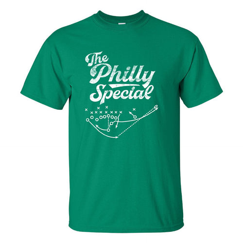 Philly Special T-Shirt | Philly Special Play Diagram Kelly Green Tee Shirt