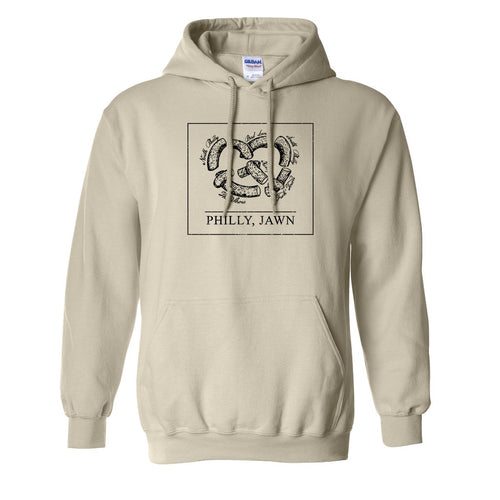 Philly Jawn Pullover Hoodie | Philly Jawn Pretzel Natural Pullover Hoodie