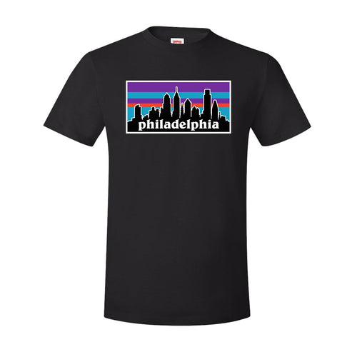 Philagonia T-Shirt | Philagonia Skyline Black Tee Shirt