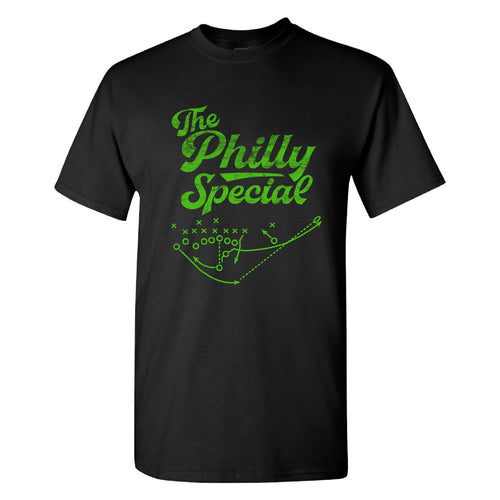 Philly Special T-Shirt | Philly Special Play Diagram Black Tee Shirt