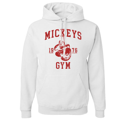 Mickey's Gym Pullover Hoodie | Mickey's Gym White Pull Over Hoodie