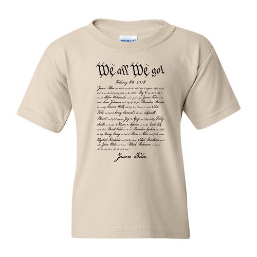 We All We Got Kids's T-Shirt | Jason Kelce Speech Natural Kid's Tee Shirt